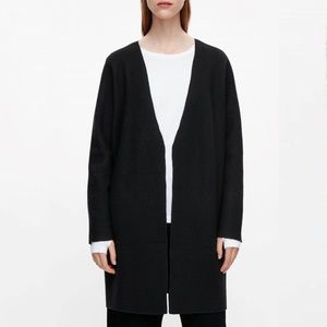 COS boiled wool sweater jacket